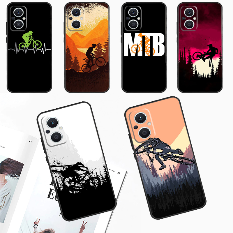 Mountain Biking Cartoon - MTB Mountain Bike Cycling Bicycle Case