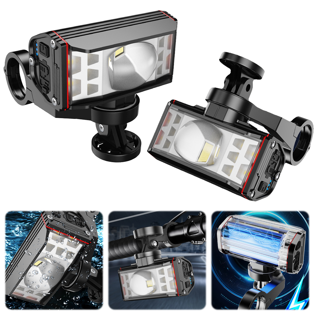 Mountain Biking Lights - LED Bicycle Front Light USB Rechargeable