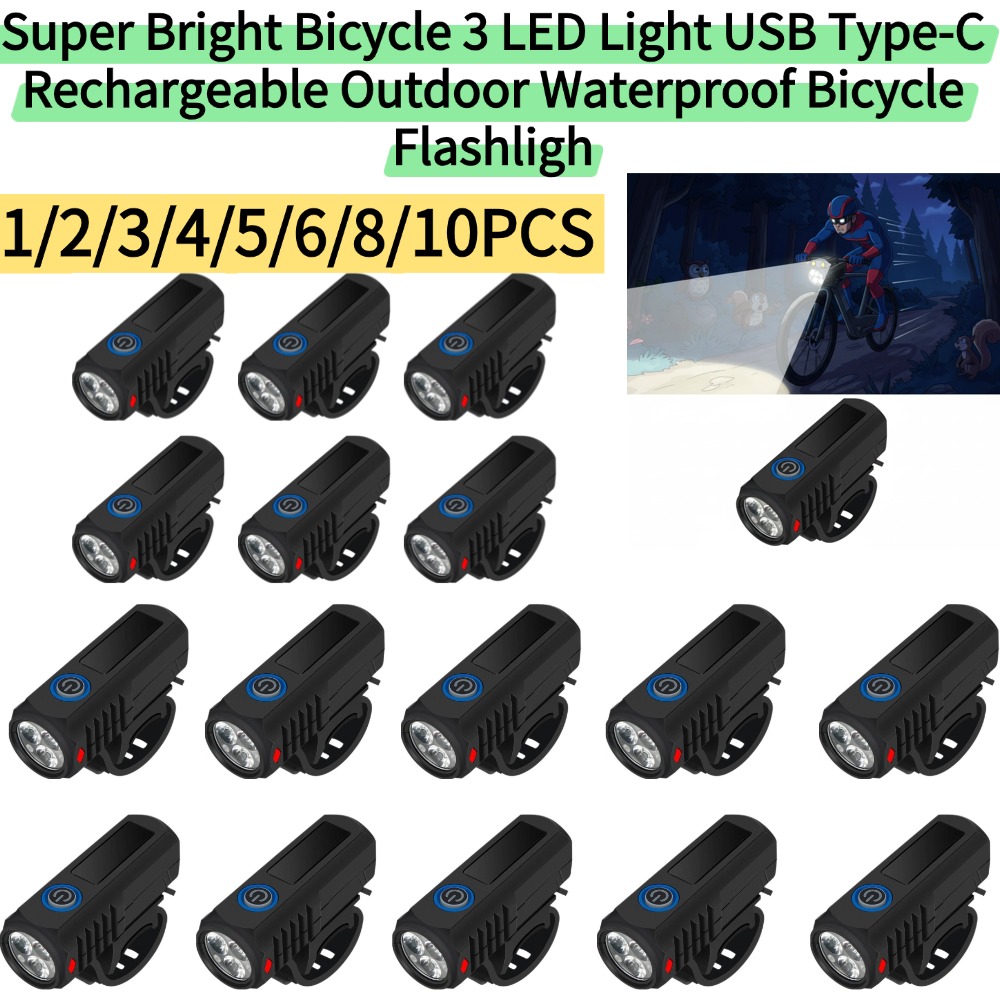 Mountain Biking Lights - Cycling Bicycle Light With USB Charging
