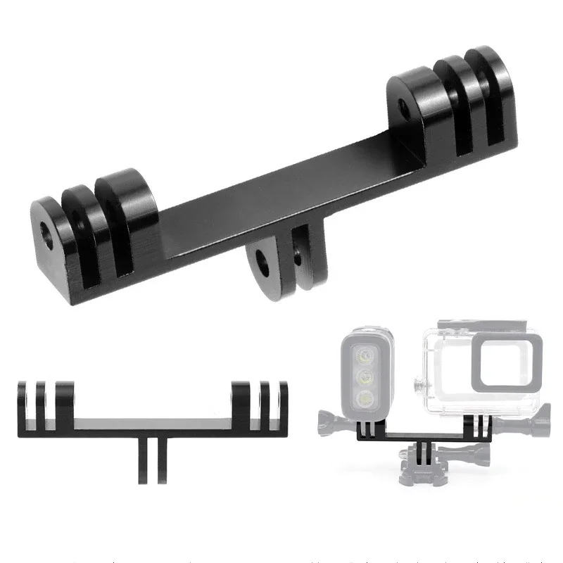 Mountain Biking Lights - Mountain Bike Gopro Double End Bracket