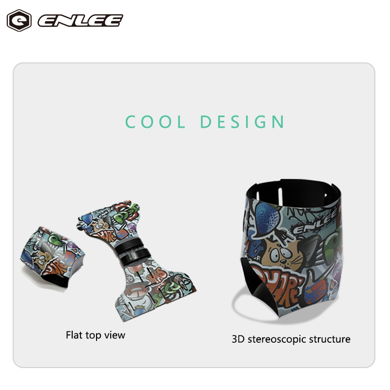 ENLEE Colorful Portable Mounta - Mountain Biking Cartoon reseña y precio