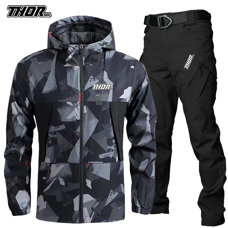 THORSOL Men Cycling Jersey Set - Mountain Biking Outfit reseña y precio