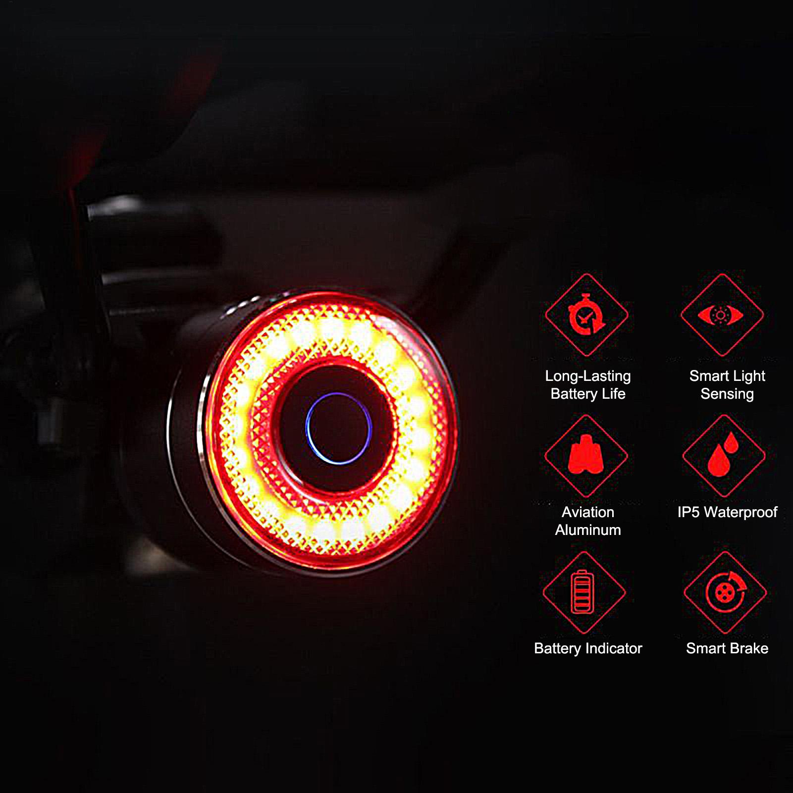 Bicycle Brake Light Smart Bike - Mountain Biking Lights reseña y precio