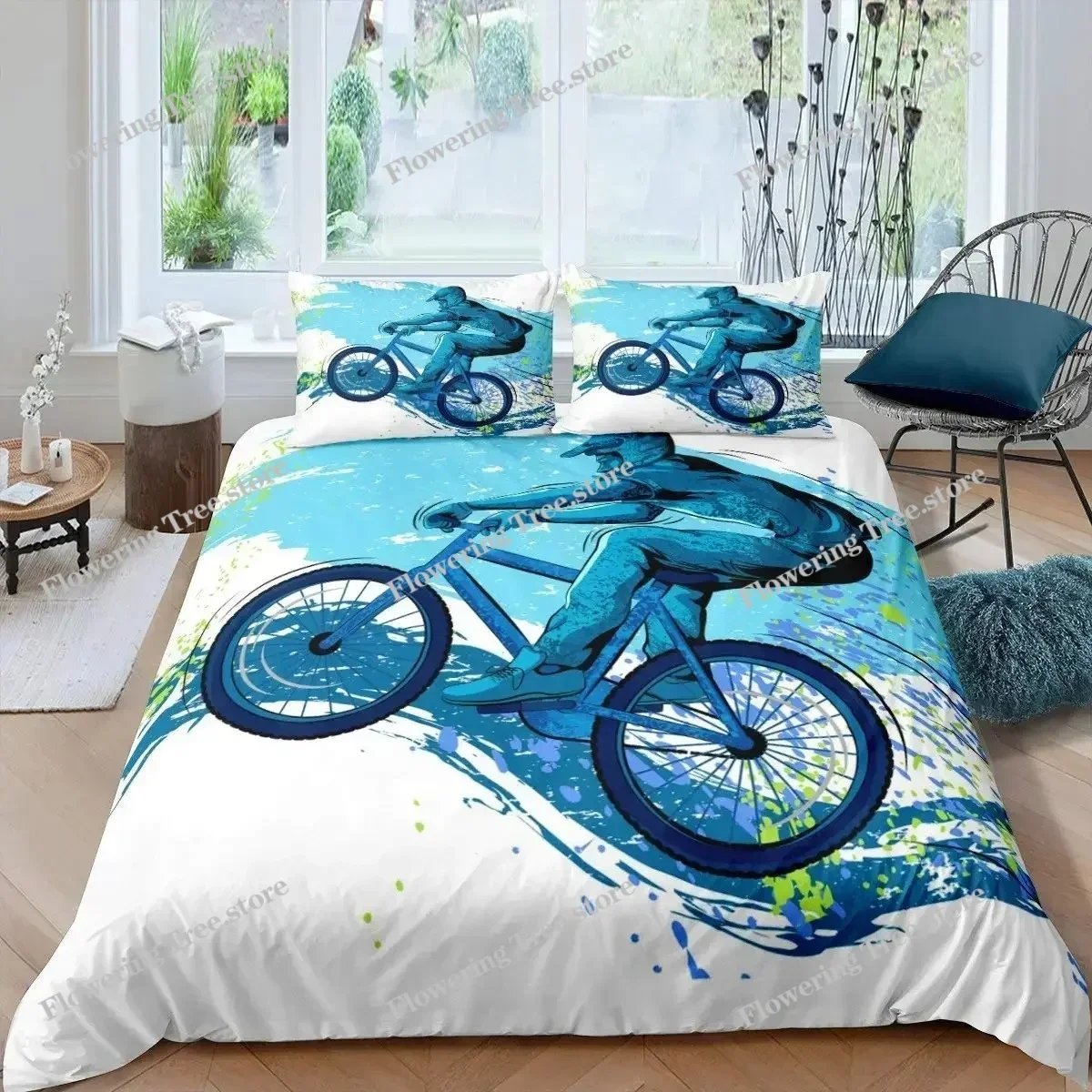Bicycle Duvet Cover Set Microf - Mountain Biking Game reseña y precio