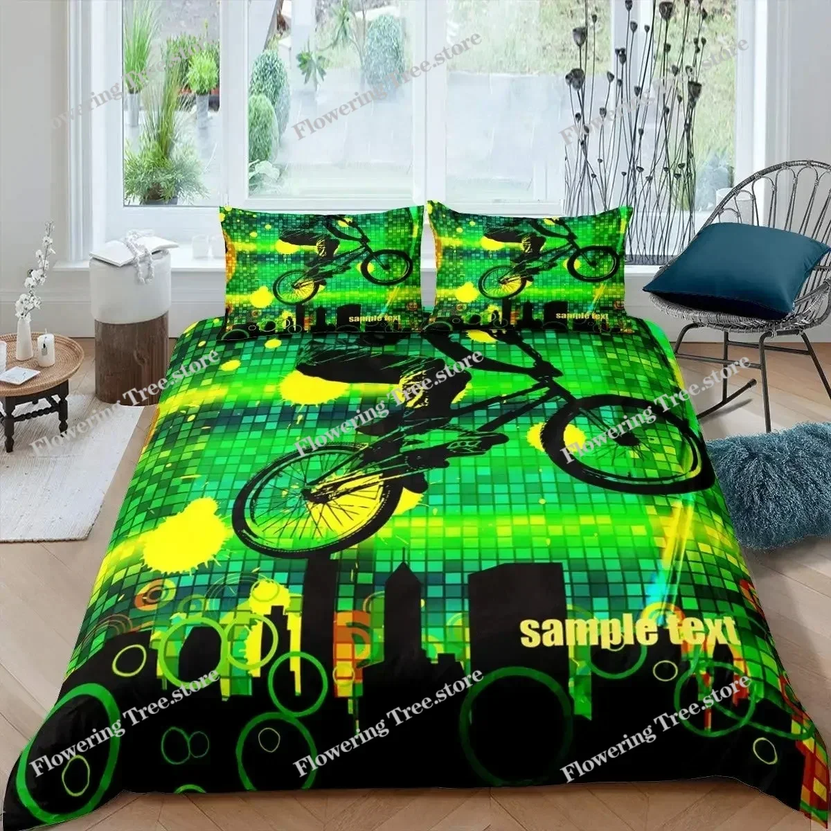 Bicycle Duvet Cover Set Microf - Mountain Biking Game reseña y precio