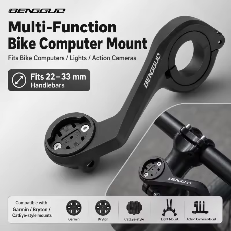 GPS Bike Computer Mount Holder - Mountain Biking Lights reseña y precio