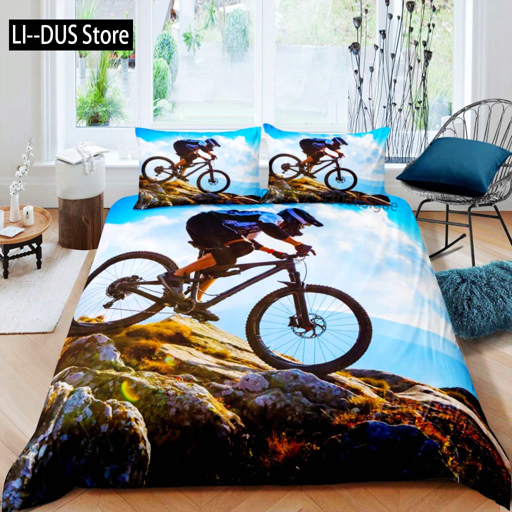 Bicycle Duvet Cover Set Microf - Mountain Biking Game reseña y precio