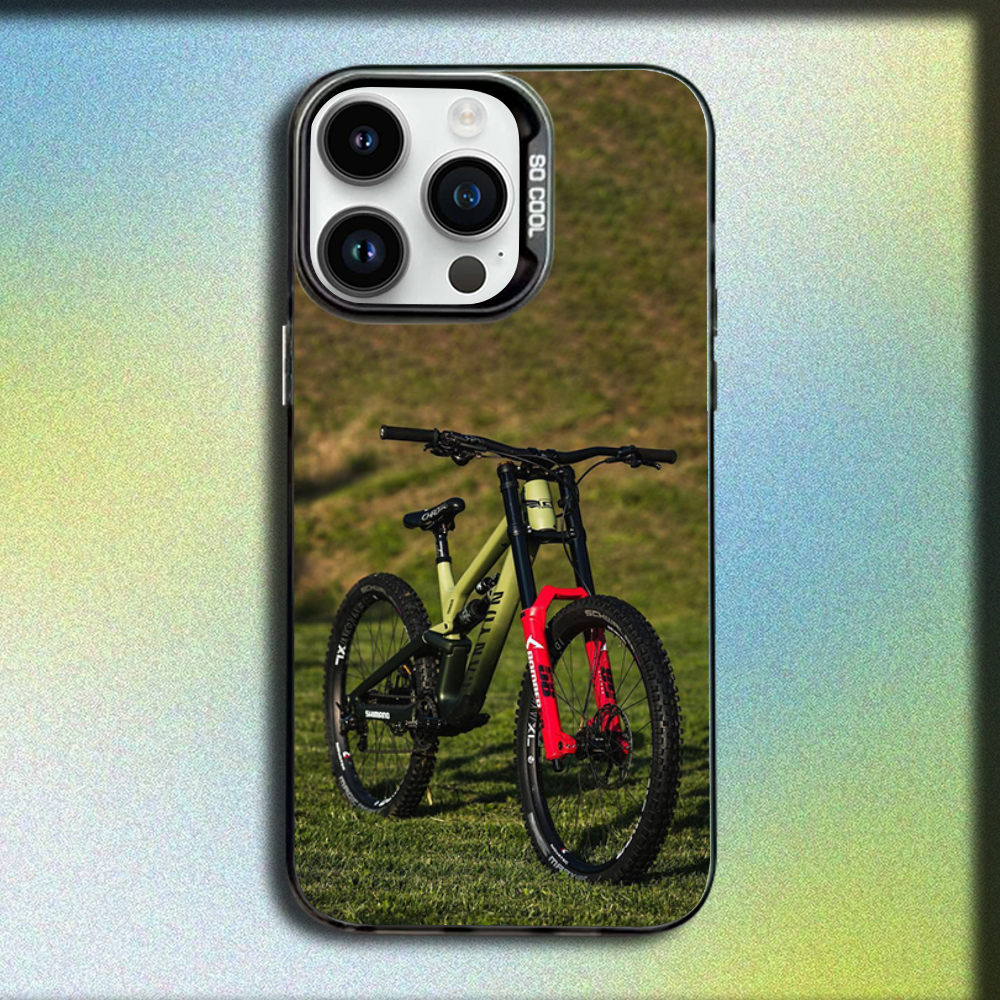 Mountain Bicycle Bike Phone Ca - Mountain Biking Cartoon reseña y precio