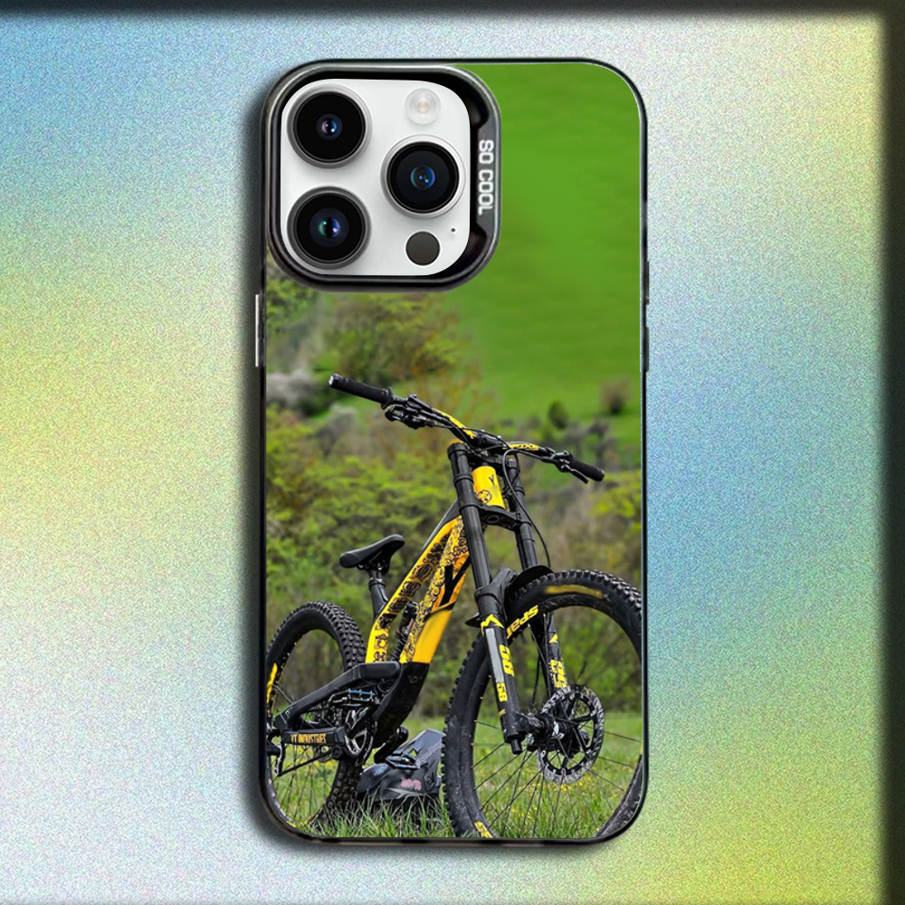 Mountain Bicycle Bike Phone Ca - Mountain Biking Cartoon reseña y precio