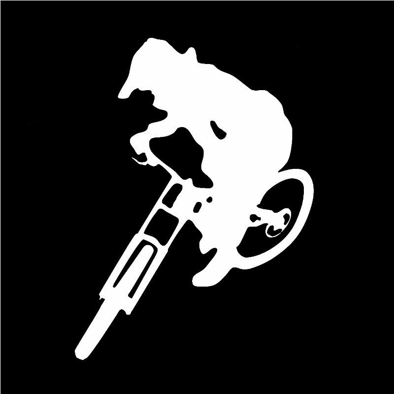 1 piece Car Sticker Black/Sliv - Mountain Biking Cartoon reseña y precio
