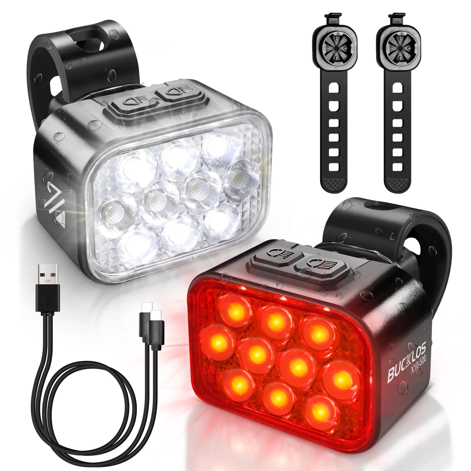 OEM/ODM BUCKLOS USB Charge Bic - Mountain Biking Lights reseña y precio