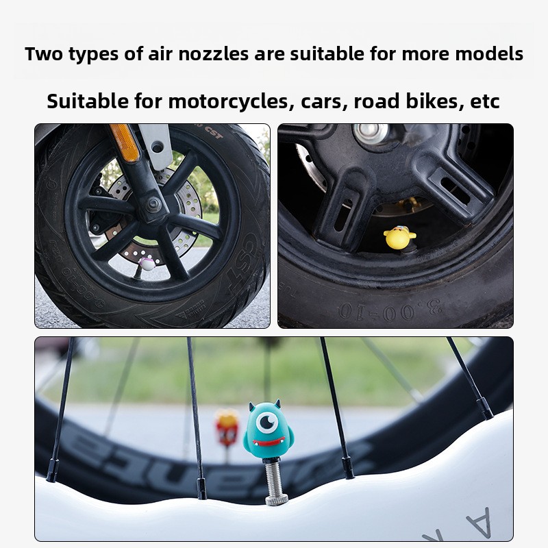 Bicycle Air Nozzle Cap Road Bi - Mountain Biking Cartoon reseña y precio